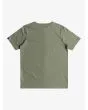 Camiseta de manga corta Quiksilver Comp Logo Verde Espuma Marina para niño 8-16 años posterior