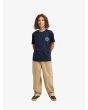 Niño con Camiseta de manga corta Quiksilver Youth Ev Duality Azul Marino Oscuro corte regular
