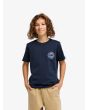 Niño con Camiseta de manga corta Quiksilver Youth Ev Duality Azul Marino Oscuro frontal