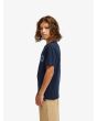Niño con Camiseta de manga corta Quiksilver Youth Ev Duality Azul Marino Oscuro lateral