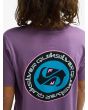 Niño con Camiseta Quiksilver Youth Ev Duality Morada Grape Jam serigrafía espalda
