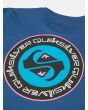 Camiseta de manga larga Quiksilver Youth Ev Duality LS azul denim para niño 8-16 años logo espalda