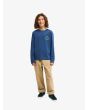 Niño con Camiseta de manga larga Quiksilver Youth Ev Duality LS azul denim corte regular