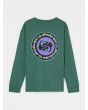 Camiseta de manga larga Quiksilver Youth Ev Duality LS verde bosque para niño 8-16 años posterior