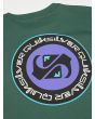 Camiseta de manga larga Quiksilver Youth Ev Duality LS verde bosque para niño 8-16 años serigrafía espalda
