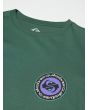 Camiseta de manga larga Quiksilver Youth Ev Duality LS verde bosque para niño 8-16 años serigrafía pecho