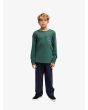 Niño con Camiseta de manga larga Quiksilver Youth Ev Duality LS verde bosque corte regular