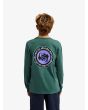 Niño con Camiseta de manga larga Quiksilver Youth Ev Duality LS verde bosque vista posterior