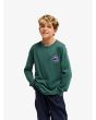 Niño con Camiseta de manga larga Quiksilver Youth Ev Duality LS verde bosque