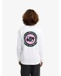 Niño con Camiseta de manga larga Quiksilver Youth Ev Duality LS blanca posterior