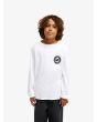 Niño con Camiseta de manga larga Quiksilver Youth Ev Duality LS blanca 