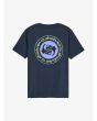 Camiseta Quiksilver Youth Ev Duality Dark Navy para niño 8-16 años vista trasera