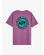 Camiseta de manga corta Quiksilver Youth Ev Duality Grape Jam para niño 8-16 años vista trasera