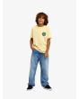 Niño con Camiseta de manga corta Quiksilver Youth Ev Duality Straw Amarilla corte regular 