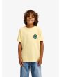 Niño con Camiseta de manga corta Quiksilver Youth Ev Duality Straw Amarilla frontal