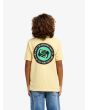 Niño con Camiseta de manga corta Quiksilver Youth Ev Duality Straw Amarilla