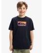 Niño con camiseta Quiksilver Ev Gradient Box Dark Navy