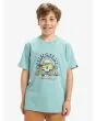Niño con Camiseta surfera de manga corta Quiksilver Ev Skull Feast Azul Acuífero 