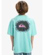 Niño con camiseta de manga corta Quiksilver Global Heat Azul Aguamarina 