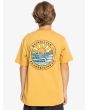 Niño con Camiseta de manga corta Quiksilver Lots of Rights Youth Amarilla estampado espalda