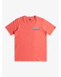 Camiseta de manga corta Quiksilver Omni Wave Youth coral para niño 8-16 años