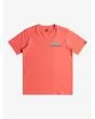 Camiseta de manga corta Quiksilver Omni Wave Youth coral para niño 8-16 años