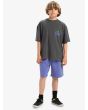 Niño con Camiseta de manga corta Quiksilver World Force Dark Shadow corte holgado