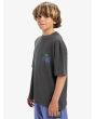Niño con Camiseta de manga corta Quiksilver World Force Dark Shadow lateral