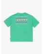 Camiseta de manga corta Quiksilver World Force verde para niño 8-16 años posterior