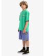Niño con Camiseta de manga corta Quiksilver World Force Green Spruce ajuste cómodo
