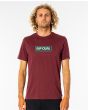 Camiseta de manga corta Rip Curl  Big Mumma Icon granate para hombre
