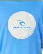 Niño con camiseta de manga corta Rip Curl Corp Icon azul estampado logo