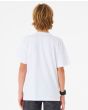 Niño con camiseta de manga corta Rip Curl Fill Me Up Boy Blanca posterior