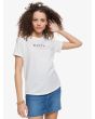 Camiseta de Manga Corta Roxy Epic Afternoon Word Blanco para Mujer