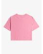 Camiseta de manga corta Roxy Sun For All Seasons D Rosa para niña posterior