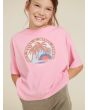 Niña con Camiseta de manga corta Roxy Sun For All Seasons D Rosa 