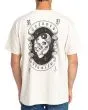 Hombre con camiseta de manga corta Rvca Benjamin Jeanjean Cosmic Crew Silver Bleach 