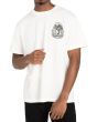 Hombre con camiseta de Manga Corta RVCA George Thompson Skull Bonnet blanca frontal