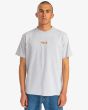 Hombre con camiseta de manga corta RVCA Love Me Not Gris frontal