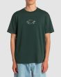 Hombre con camiseta de manga corta RVCA Benjamin Jean Opposites Skulls Verde