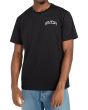 Hombre con camiseta de manga corta RVCA St Margret negra frontal
