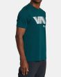 Hombre con Camiseta deportiva de manga corta RVCA VA Sport Blur Deep Sea derecha