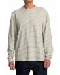 Hombre con Camiseta de manga larga RVCA Vacancy Crew Blanca a rayas