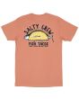 Camiseta de manga corta Salty Crew Baja Fresh Premiun coral para hombre posterior