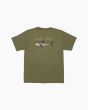 Camiseta de manga corta Salty Crew Bruce Boys verde para niño posterior