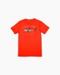 Camiseta de manga corta Salty Crew Bruce Boys Roja para chicos de 8 a 16 años posterior
