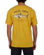 Hombre con camiseta de manga corta Salty Crew Bruce Premium Mostaza