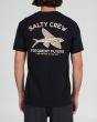 Hombre con camiseta de manga corta Salty Crew Frequent Flyer Premium Negra 