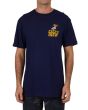 Hombre con Camiseta de manga corta Salty Crew Seaside Standard Azul Marino frontal