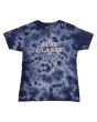 Camiseta de manga corta Salty Crew Stay Glassy Boyfriend azul marino tie dye para mujer